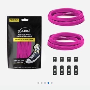 Xpand No Tie Shoelaces in Magenta